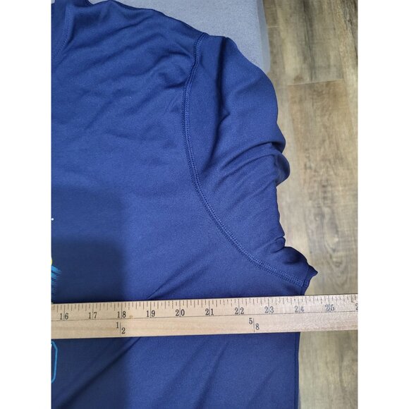 RUN DISNEY Half Marathan 2020 Donald Duck WDW Long Sleeve Blue Shirt SZ XL - Picture 4 of 7